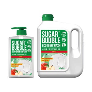 슈가버블 주방세제 애플향 4L+940ml