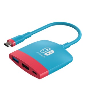 닌텐도 스위치 휴대용 컨버터 HDMI 4K TV 확장 동글 USB3.0전원