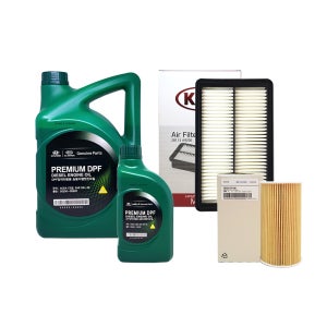 더뉴쏘렌토 디젤 순정 엔진오일교환 오일세트 프리미엄DPF(7L)+필터2F100-A9200
