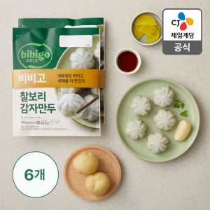 비비고 찰보리 감자만두 400g, 6개