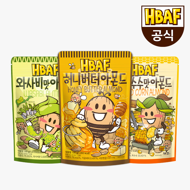 바프 HBAF 멸치 아몬드 30g x 15입