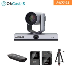 사나코 [ACR System] OK Lumens VC-TR1 기본패키지 온라인 수업 녹화 강사 자동 추적 PTZ 카메라 PoE 20배 줌 스튜디오 녹화 스트리밍 라이브 출력