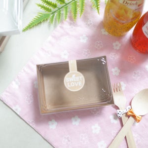 샌드위치 포장 용기 종이도시락 크라프트 샌드위치케이스 DRP 1-1 800개