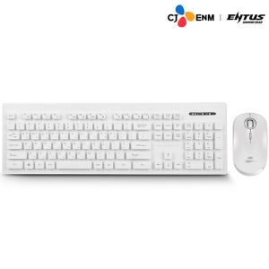 ONG ENTUS OGN-WKM20 무선키보드 마우스 세트 화이트 2.4G 멤브레인 해킹방지 저소음 생활방수 설계 멀티미디어 절전기능 옵티컬 1600DPI 4버튼 게임 사무용