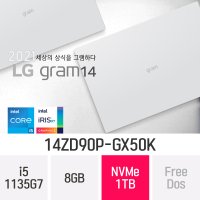 LG 그램 14ZD90P-GX50K - NVMe 1TB 교체 [오피스 증정]