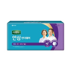 디펜드 안심플러스 언더웨어 대형 32매16매X2팩 성인 팬티형 기저귀