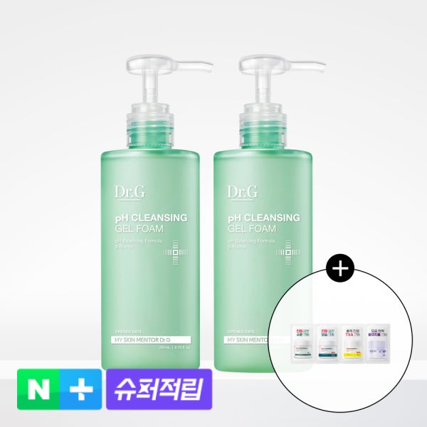 [슈퍼적립][듀오] 닥터지 약산성 클렌징 젤 폼 200mL X2개