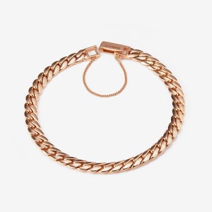 [설기획]14k 18k 셀럽 커브 체인 팔찌