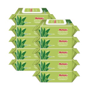 유한킴벌리 하기스 네추럴케어 플러스 프리미엄 아기물티슈 64매 10개입