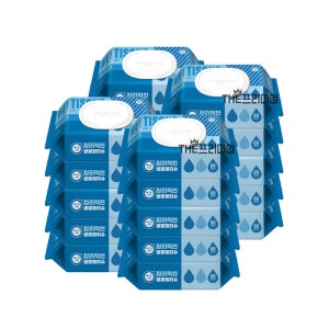 깨끗한나라 합리적인 생활물티슈 80매 1박스 20개입 캡형