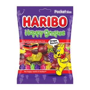 하리보 해피 그레이프 젤리 100g 포도 구미