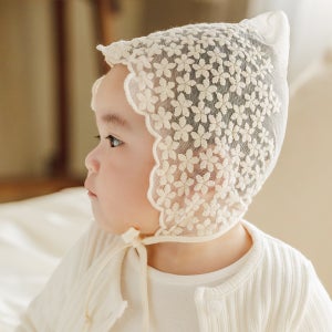 플로럴 레이스 아기보넷