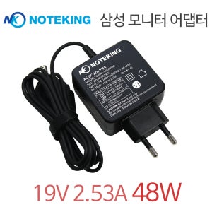 삼성 C32T550 U28R550 모니터 어댑터 일체형 전원 케이블 19V 2.5A 호환