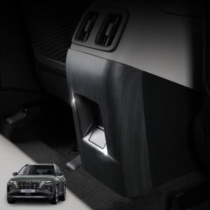 메이튼 투싼 NX4 튜닝 용품 2열 콘솔 뒷면 우드몰딩