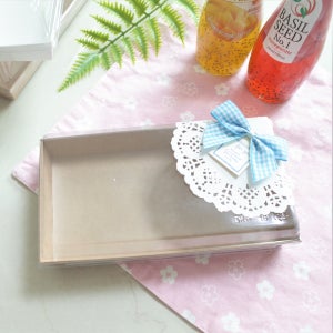 DRP-19 / 1BOX-400개 세트 일회용용기 샌드위치포장용기 크라프트트레이