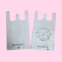 생분해 비닐 봉투 친환경 비닐봉지 썩는 손잡이봉투 1-33 50매