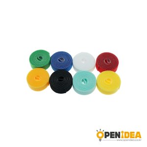 벨크로 케이블타이 전선정리 1mx1.5cm (8컬러8개) [OPEN-AI001-001]