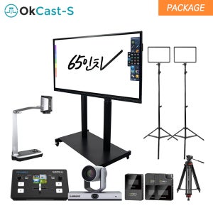 사나코 수업 자동 녹화 OK Lumens VC-TR1_65A-Standard 온라인 수업 패키지 유튜브 라이브 자동 추적 PTZ 카메라 4K UHD 65인치 전자칠판