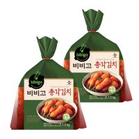 비비고 총각김치 3kg 총각무 국산 알타리무 1.5kg x 2팩