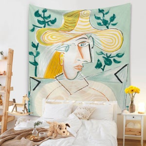 [헤븐센스] 패브릭 포스터 (130 x 150 cm) - 모자 쓴 여인 2