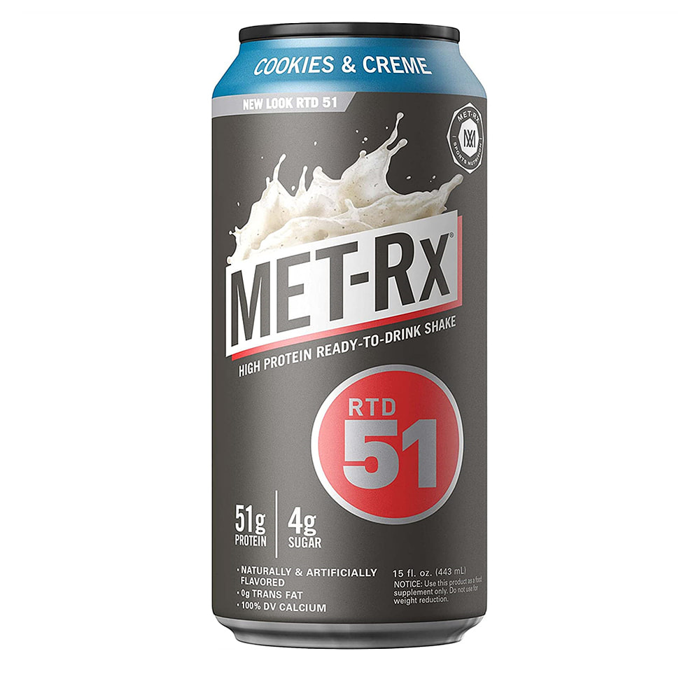 <b>MET-Rx</b> 매트릭스 RTD51 <b>프로틴</b> 쉐이크 쿠키 앤 크림 433ml 12캔