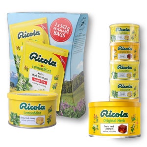 코스트코 리콜라 스위스 허브 캔디 대용량 342g 100g 오리지널 레몬민트 맛