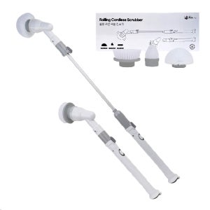 무선 전동 스핀 브러쉬 욕실 청소기 화장실 청소 도구