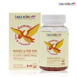 아이클키즈 비타민c 아연 60 꾸미 유아 어린이 키즈 종합 비타민