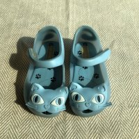 [중고] 미니멜리사 mini melissa 고양이 아동 구두 (스카이블루)