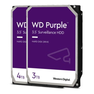 웨스턴디지털 하드디스크 WD HDD Purple 3TB 4TB DVR CCTV전용
