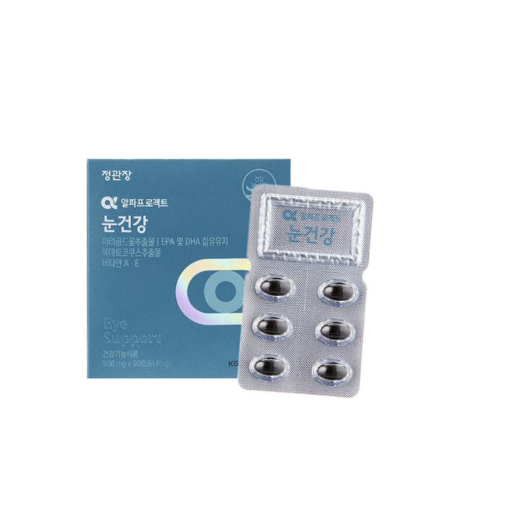 <b>정관장</b> 알파프로젝트 눈건강 500mg x 90캡슐 눈에 꼭 필요한 성분만