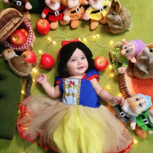 페이블리 백설공주 아기 셀프 촬영 소품 대여 세트 100일 200일 300일