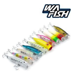 청룡조구 풀엔진 플로팅 포퍼 73mm 9g 10종 배스낚시 루어 하드베이트 폽퍼 탑워터