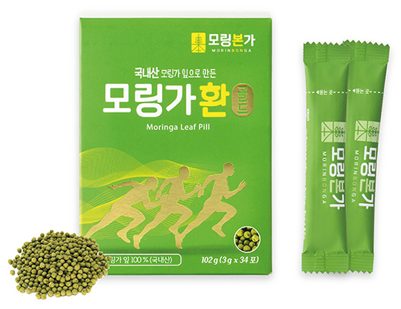 부모님선물 간편섭취 완도<b>모링가</b> 환 골드 34포 - 국내산 <b>모링가</b>100%