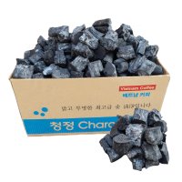 청정 커피 비장탄 참숯 캠핑 바베큐 구이용 업소용 소용량 숯 4kg