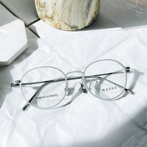 마스카 클라우드 블루 CLOUD BLUE NATURE 두랄루민 베타티타늄 가벼운 안경테