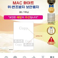 KGN보안용지 복사방해용지 위조방지용지 80g 100g white(200매)