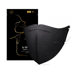 뉴 다나 온숨 컬러마스크 KF94 대형 검정색 50매