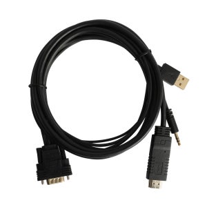 VGA to HDMI 케이블 1.8M 노트북모니터연결 선 HDCP 확장 NX0927