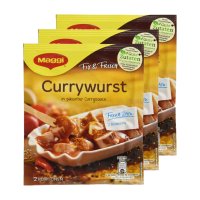 Maggi fix und frisch Currywurst 매기 커리부어스트 소스 226g 3팩