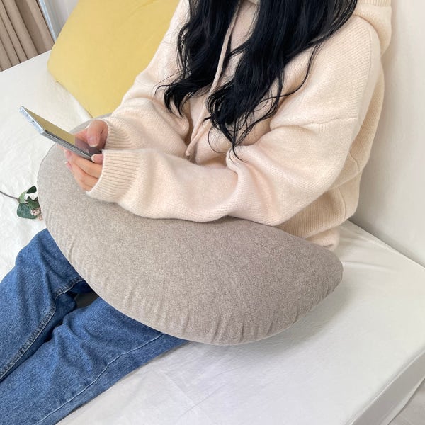 순면 반달쿠션 독서쿠션 바나나 허그 미용실 게이밍