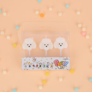 데썸파티 강아지 푸들 초 예쁜 생일 케이크 특이한 파티 초