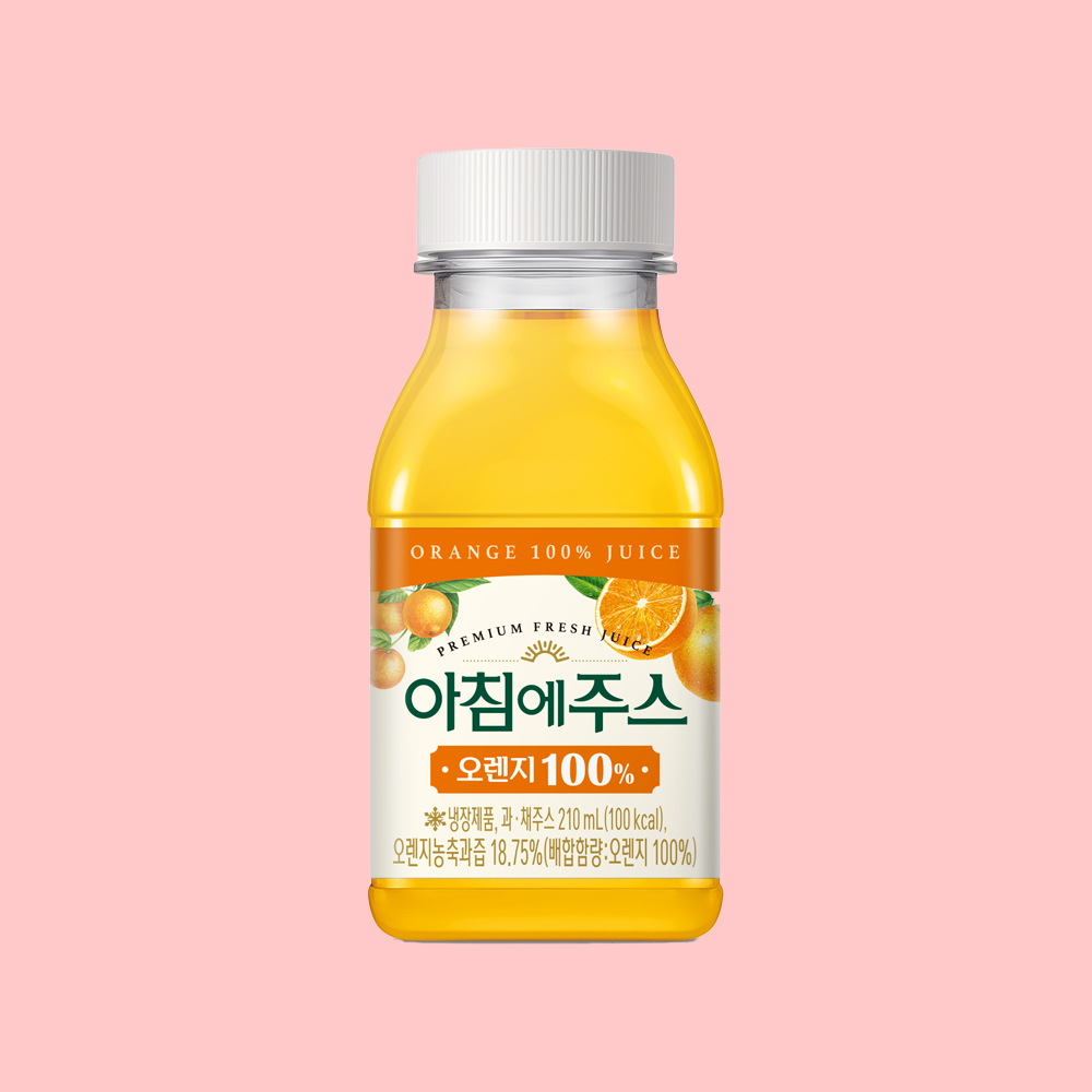 아침에 주스 오렌지 100% 성분 분석