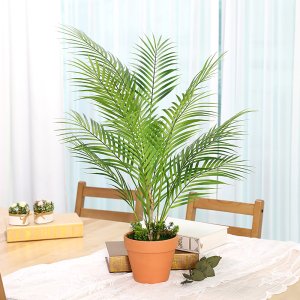 야자수 조화화분 인조 나뭇잎 토분 아레카야자 70cm