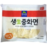 면사랑 생중화면 짜장면 생면 업소용 식자재 식재료 중식 짬뽕면 수타면 6인분 1kg