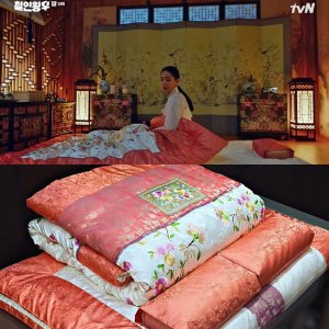 [ tvN철인왕후 금침 ] 의빈자가 설인아 이불/미담이불 [ 동백 ] 전통한실예단