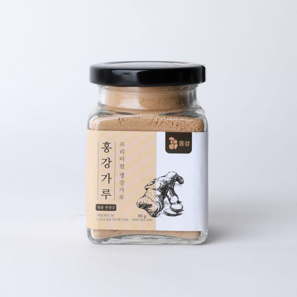 홍강가루 국산 안동 찐 생강 분말 가루 80g