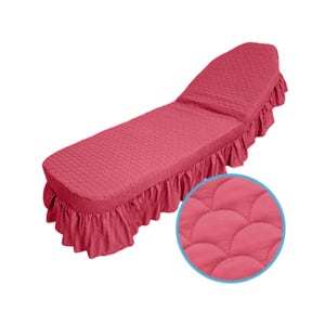 맞춤제작 3단 삼단 미용 베드 커버 자주색