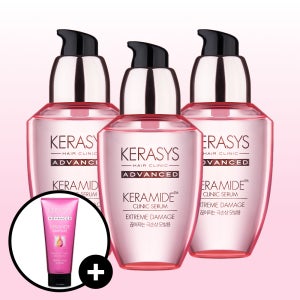 케라시스 케라마이드 극손상 클리닉세럼 70ml 3개+트리트먼트 200ml