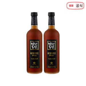 백년동안 순발효흑초 원액 750ml 2병